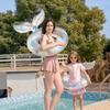Children's Mermaids Inflatable Swimming Rings Floating Lifebuoys Water Toy for Beach and Water Fun
