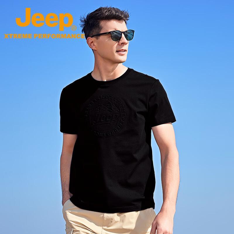 JEEP Unisex Outdoor Cool-Feel Round Neck Short Sleeve T-Shirt M