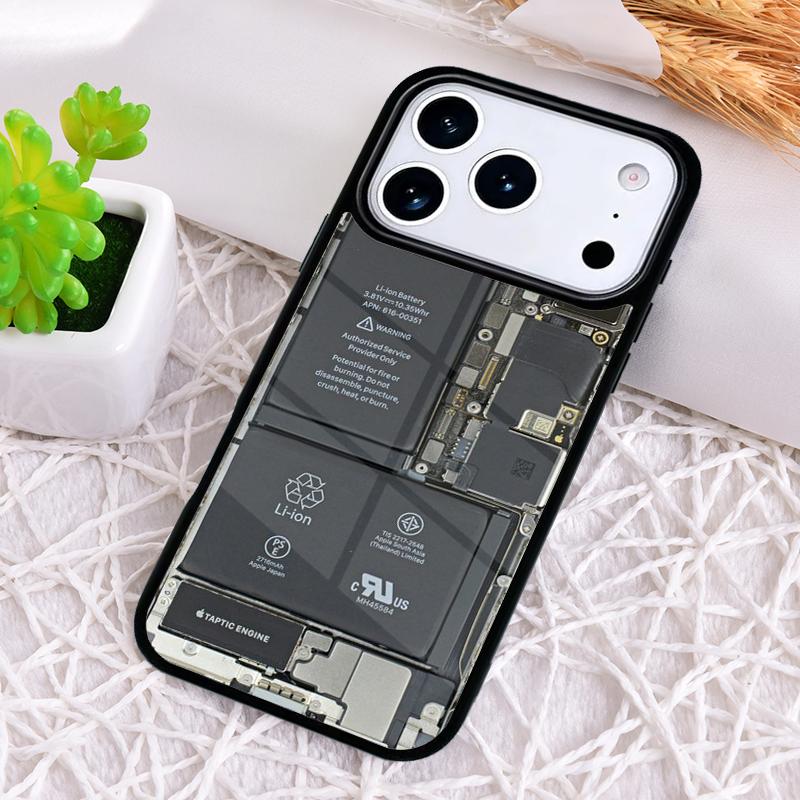 Motherboard Circuit Board Shockproof Phone Case for iPhone 17 Air 16e 15 11 12 14 13 Pro Max Cover Coque