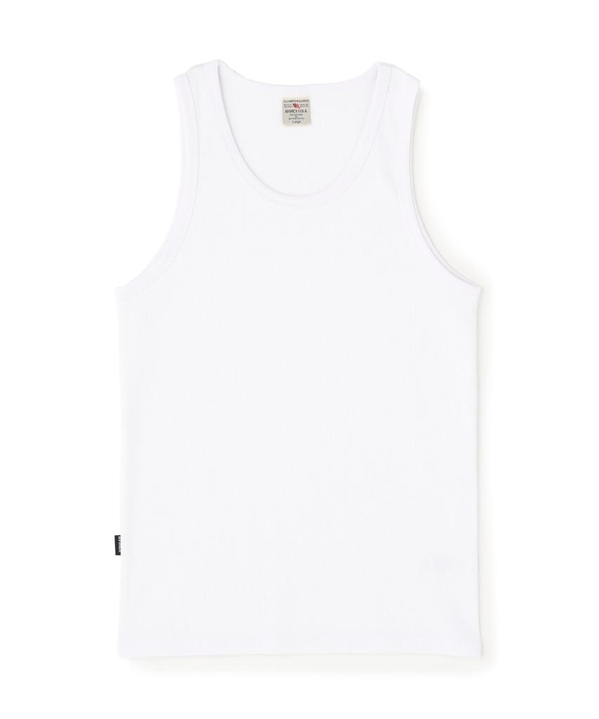 AVIREX DAILY RIB TANK TOP 6143507 S WHITE