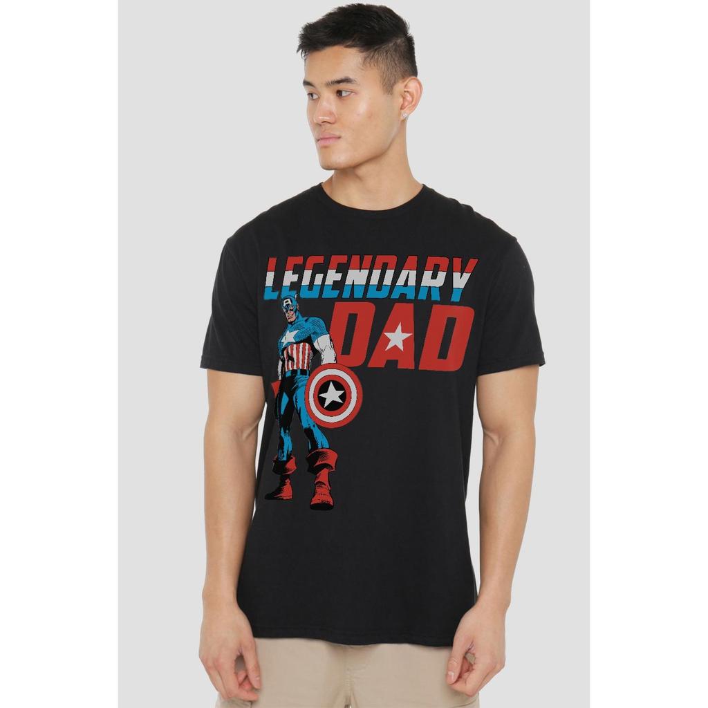 Captain America Mens Legendary Dad T-Shirt
