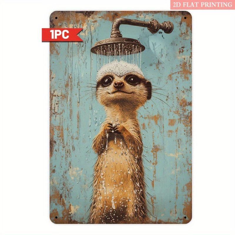 Retro Metal Animal Wall Art for Home Kitchen Farm Cafe Garden