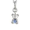 Japan Design Teddy Bear Box Tanzanite Teddy Bear Necklace Sterling Silver 925 (45cm) Shinjuku Gin No Kura