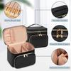 Stylish New Large Women's Cosmetic Organizer Bag Waterproof PU Makeup Bag Outdoor Travel Cosmetic Bag