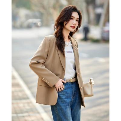 TERRE BLEUE Women's Loose Fit Commuter Blazer