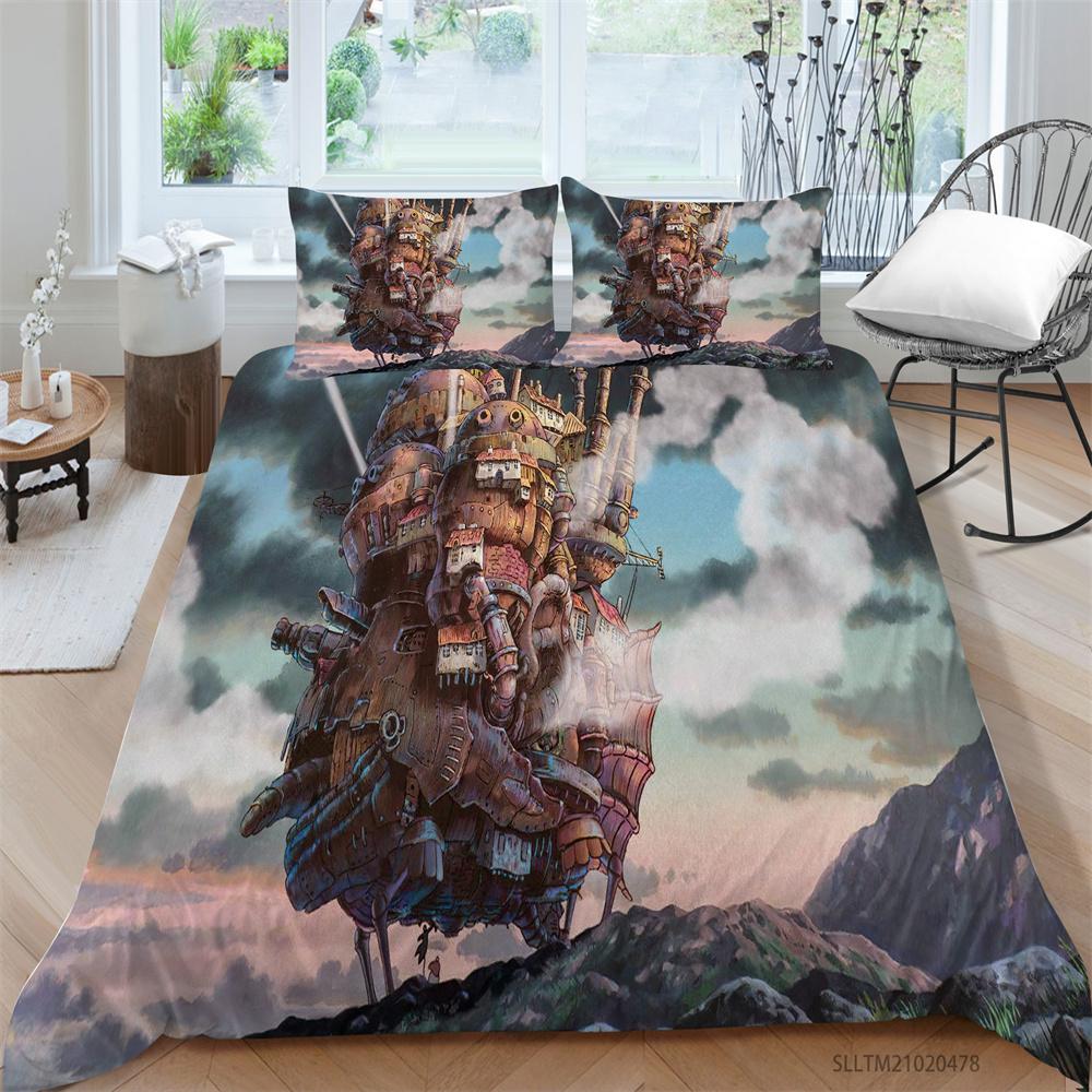 3D Bedding Cover Luxury Bed Suit 100% Polyester Bedroom Decor Microfiber Pillowcase Breathable Kid Children