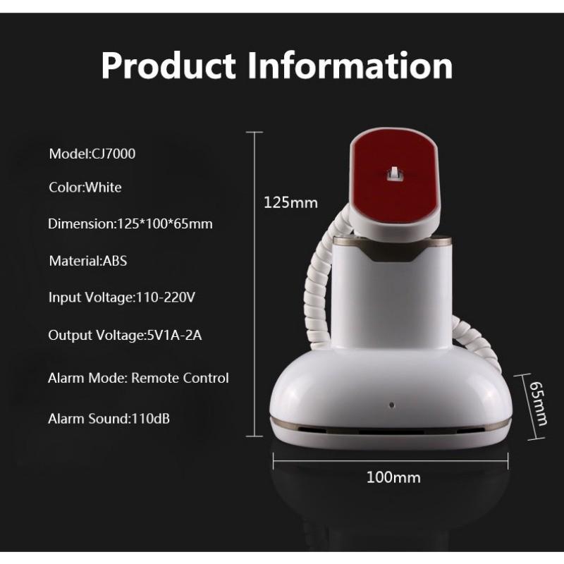 Alarm System Digital Store Anti-Theft Holder Burglar Alarm Universal Tablet/Phone Security Display Stand