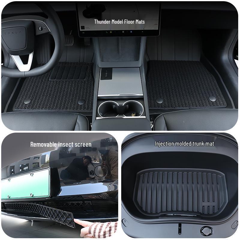 TPE Floor Mats for Tesla Model Y3 Interior - Complete Set for New Car Modification