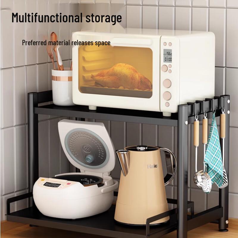 Multi-functional Kitchen Microwave Storage Shelf