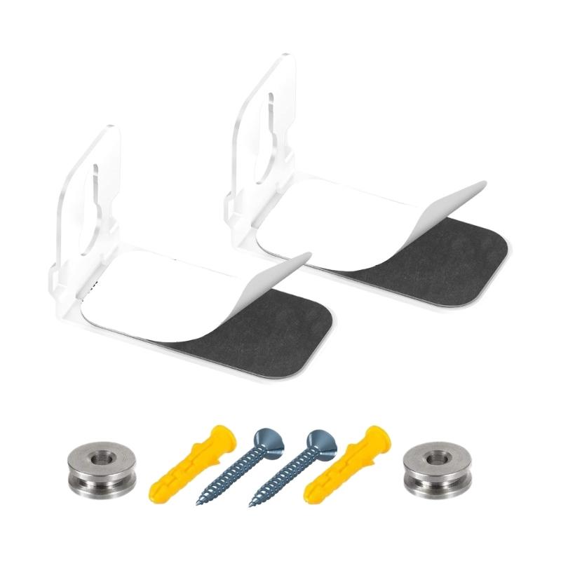 

Space Saving Speaker Mounting Kit for Soundbars Up To 20lbs Easy Installation On Various Wall White 1