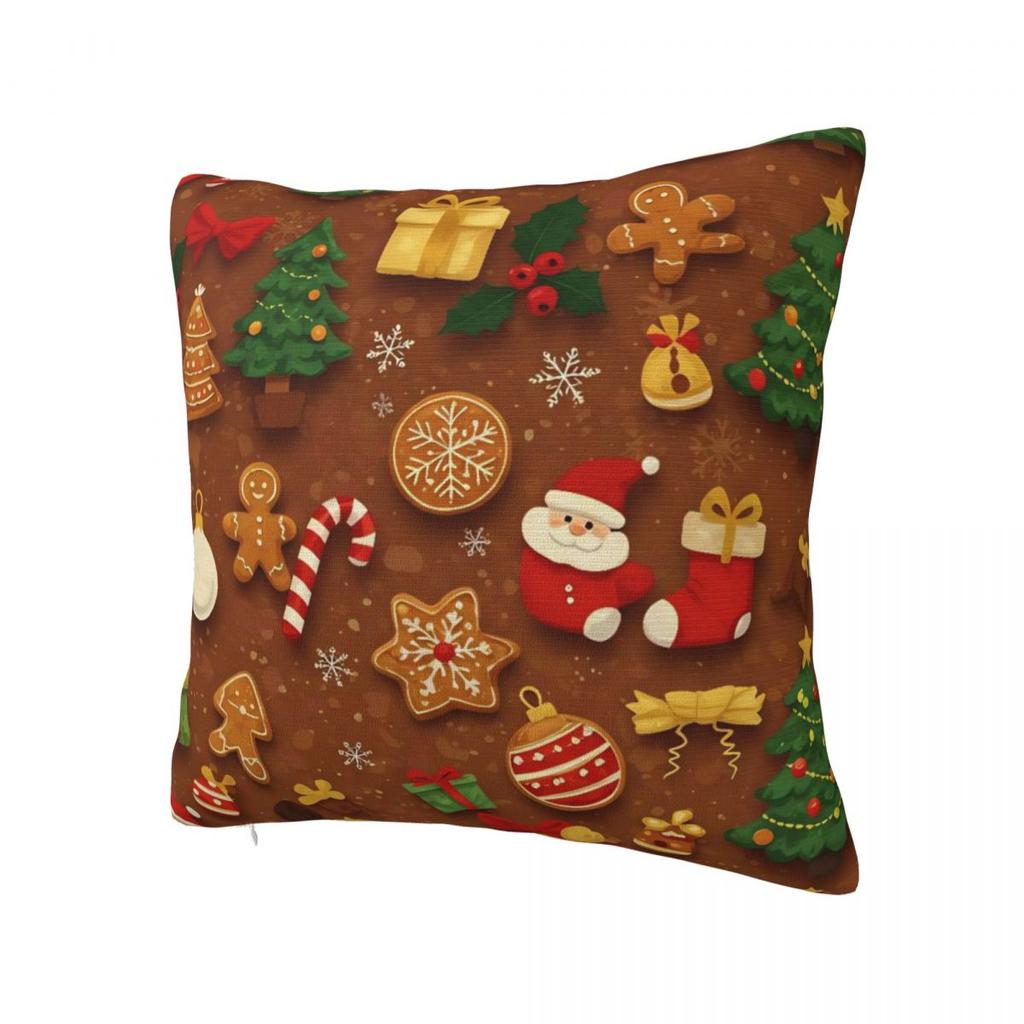 Christmas Pillow Case Cushion Cover Soft Printed Pillow Cover Novelty Pillowcases For Sofa Home Decorative