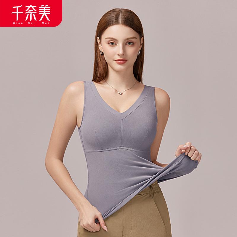 Autumn and Winter Thick Velvet Warm Underwear with Chest Mat