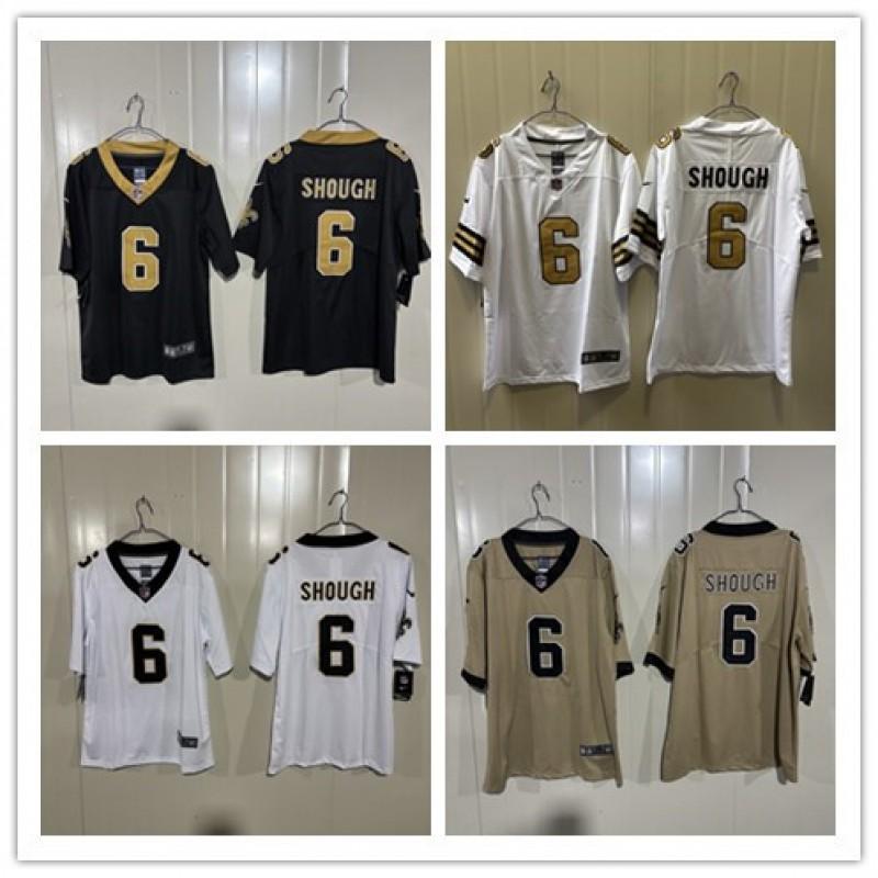 2026 NFL St. Saints 6 Shough Maglia da Calcio Ricamata Uomo Donna