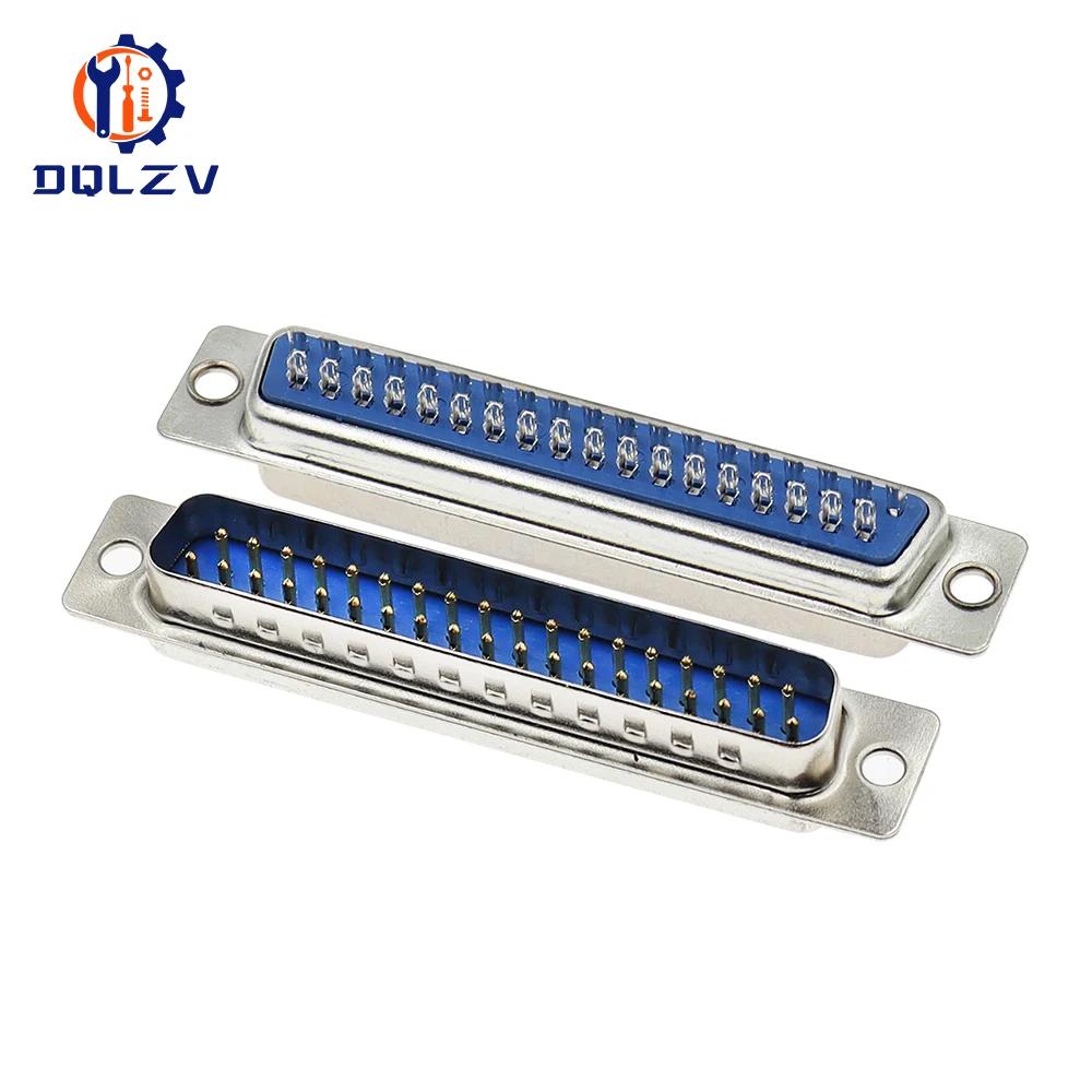 5PCS D-SUB 9 15 25 37 Pin Male Female Solder Type Connector DIP Straight Mount Serial Port Adapter 2 Rows DB9 DB15 DB25 DB37