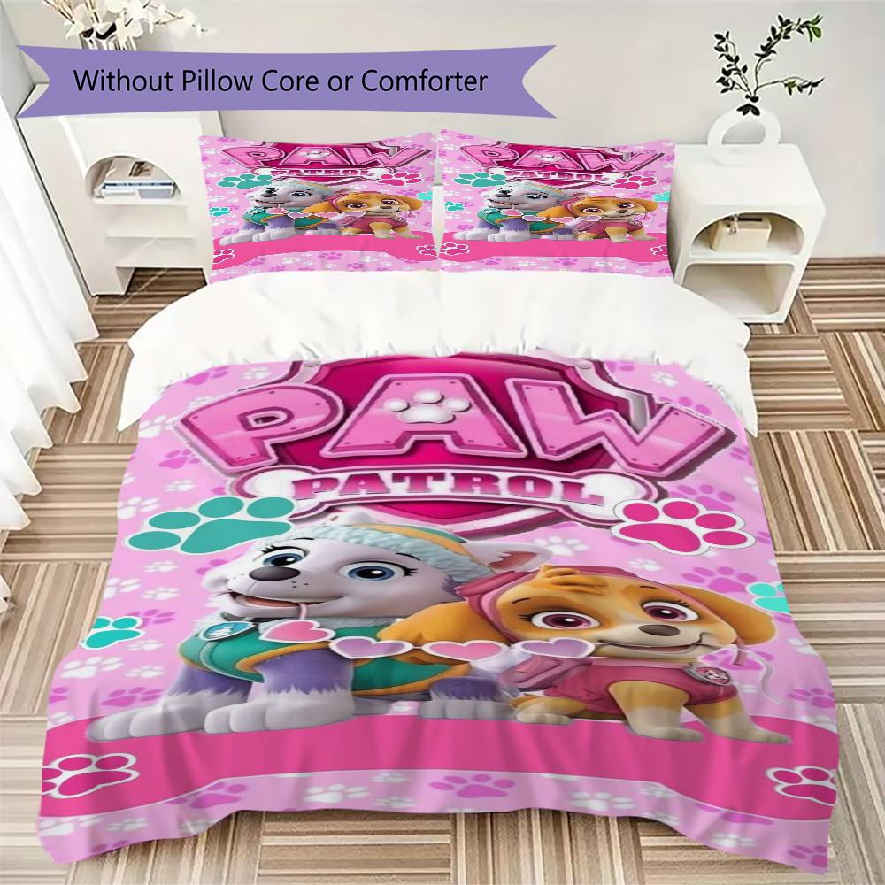 Pink Paw Patrol Pups Bedding 1 Duvet Cover 2 Pillowcase Without Core Without Core Christmas Birthday Gift Duvet Cover And Pillowcase