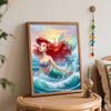Disney The Little Mermaid Ariel Oil Paint Hand Painting Art Kit. Home Decor Gift