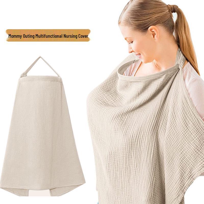 Double-Layer Pure Cotton Baby Blanket & Nursing Shawl