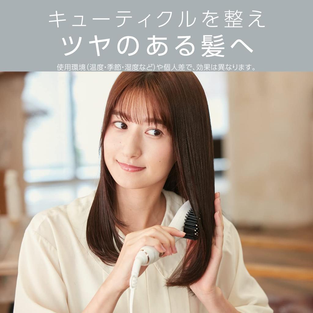 Kozumi Iron Brush, Ion Balance, Salon Sense 300, International Compatible, White, KHR-6910/W