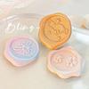 18pcs/set Retro Envelop Seal Sticker Vintage European Style Wax Stamp Sticker Cute 3D Stereo Gradient Color Scrapbook Sticker
