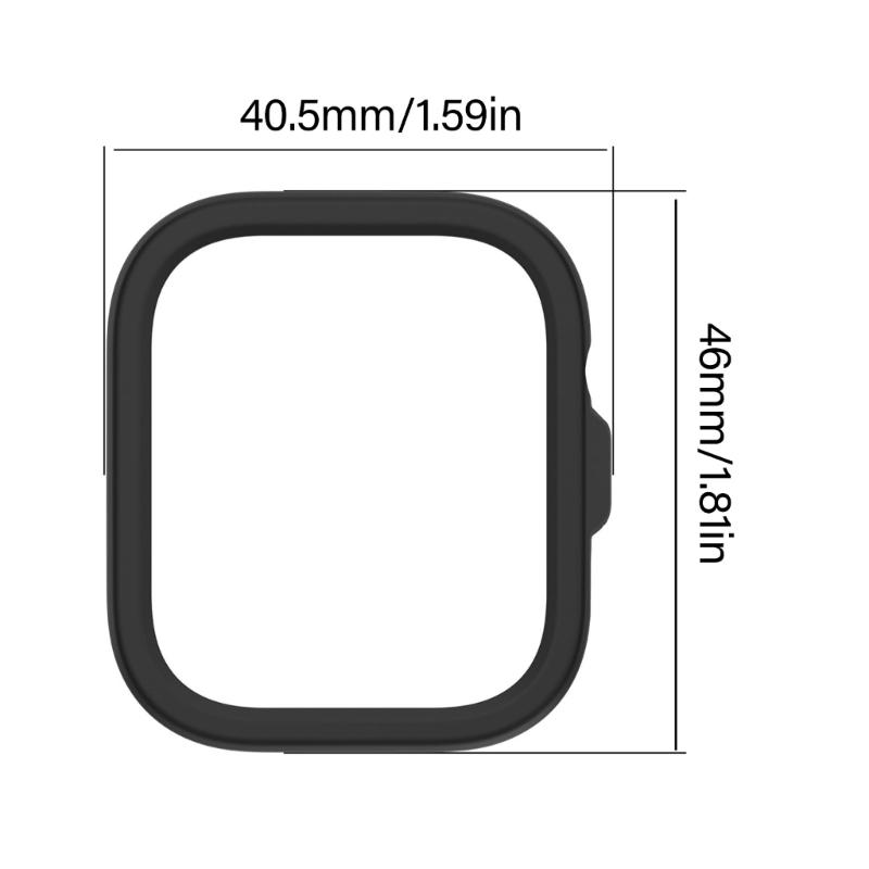 Hollowed Frame Protective Cover for Watch Fit 4 Shockproof PC Watch Sleeve Fashion Forward Modern Aesthetic