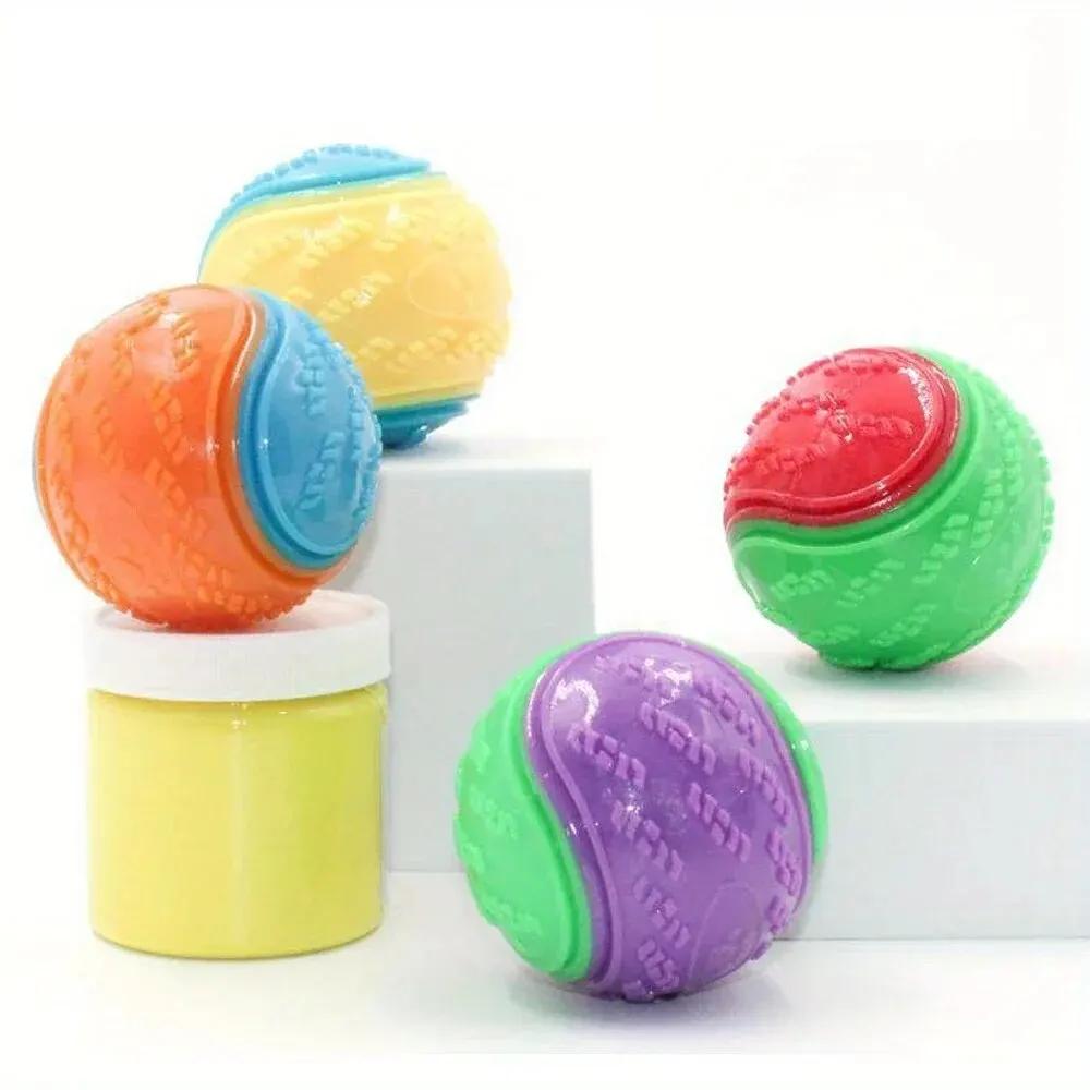 1/2pcs Dog Toy Durable Chew Ball Pet Grinding Teeth Toys Dog Squeaky Balls Pet Interactive Toy Chew Pet Supplies Dog Accessories