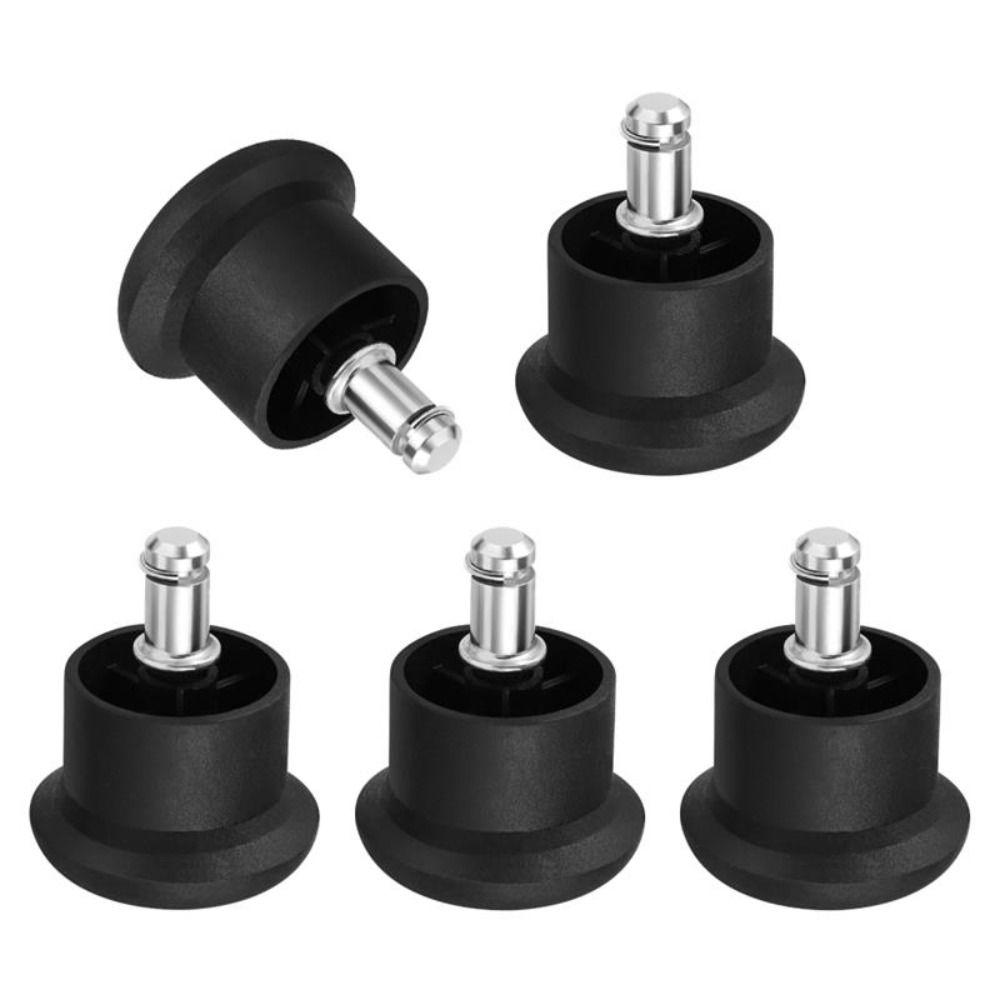 5pcs Nylon Chairs Glide Castors Anti-slip Office Chair Swivel Caster  Fixed Chairs
