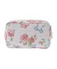 de Rose Ribbon Pattern Gobelin Pouch [Maison Fleur] - Women's Off-White