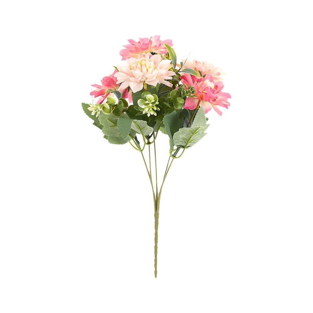 Lifelike 5 Flowers/Bundle Artificial Flowers Real Touch Floral Arrangements Silk Flowers with Stems Fake Peony Wedding