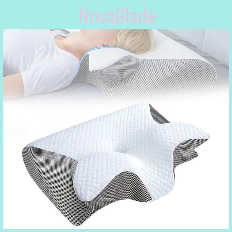 Comfortable Memory Foam Neck Pillow For Home Sleep With Supportive Design And Ergonomic Shape