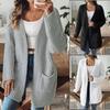 Autumn and Winter New Women's Clothing Fluff Warm Straight Casual Loose Sweater Cardigan