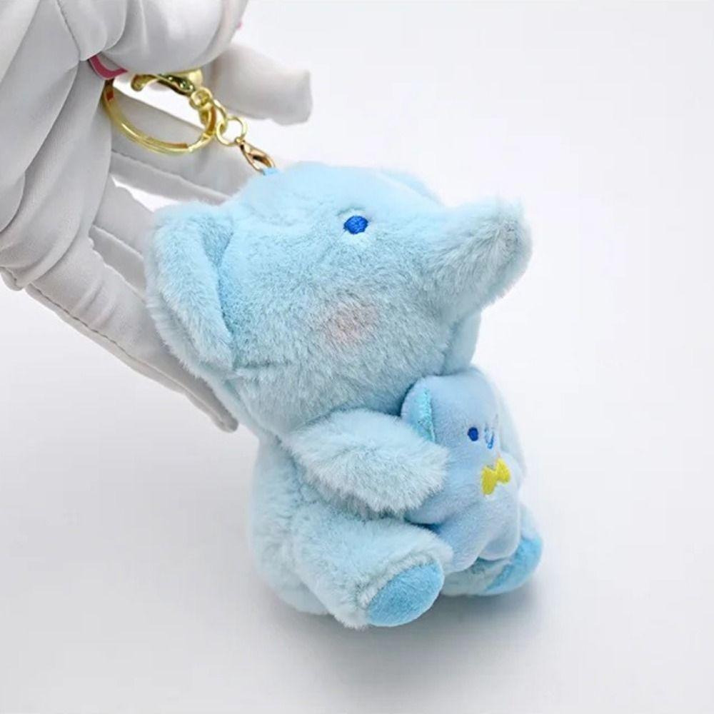 Bear Plush Animal Keychain Animal Hugging Series Plush Doll Keyring  Doll Machine Prize