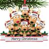 Resin Reindeer Family Pendant Elk Family Christmas Decoration Elk Hanging Ornament  DIY