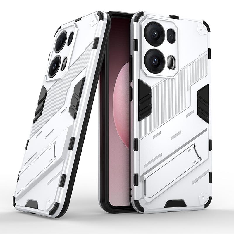 Applicable to OPPO Reno13Pro punk mobile phone case Reno12Pro bracket Reno11 anti-drop protective case