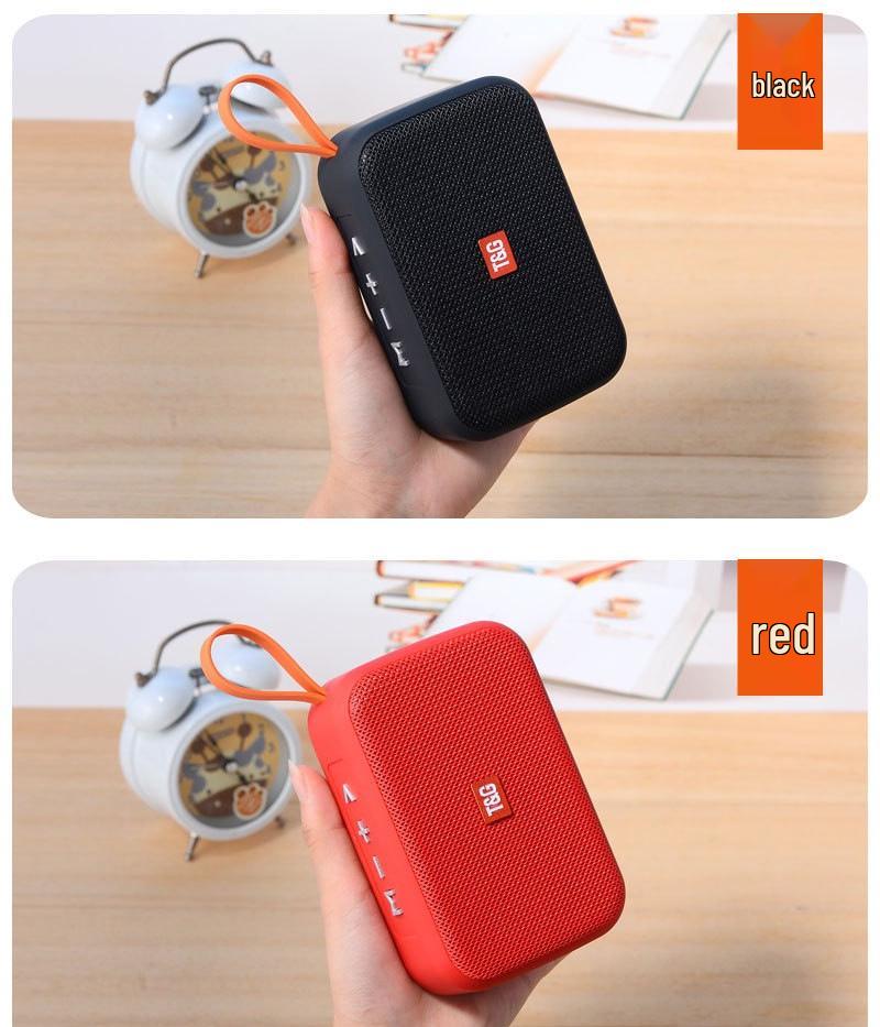 TG506 Portable Bluetooth Speaker with Heavy Bass, Subwoofer, Card Slot, USB Flash Drive, Radio, and Outdoor Charging Capability.