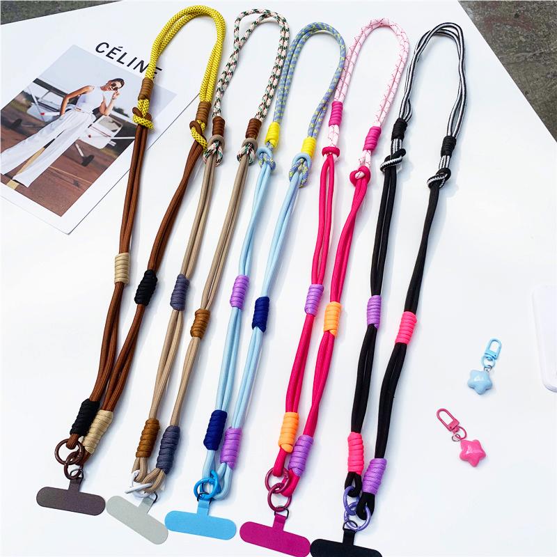 3-in-1 120cm Crossbody Handy-Hängeseil Nacken-Lanyard Armband Abnehmbares Handy-Lanyard Wasserbecher-Hängeseil