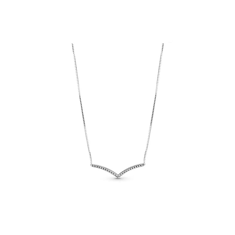 Pandora 925 Sterling Silver Necklaces Women's 397802CZ