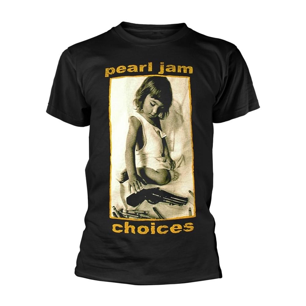 PEARL JAM - CHOICES BLACK T-Shirt, Front & Back Print Medium XXXL