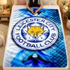 Flannel BlanketLeicester City Warm Soft Throw Blanket for Indoor Sofa Bed Living Room Use