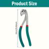 Autotürverkleidung Bördelzange - Edelstahl, 9,06 Zoll, Grüne & Rote Griffe, Karosseriekantenwerkzeug zur Reparatur von Fahrzeugkotflügeln & Türverkleidungen