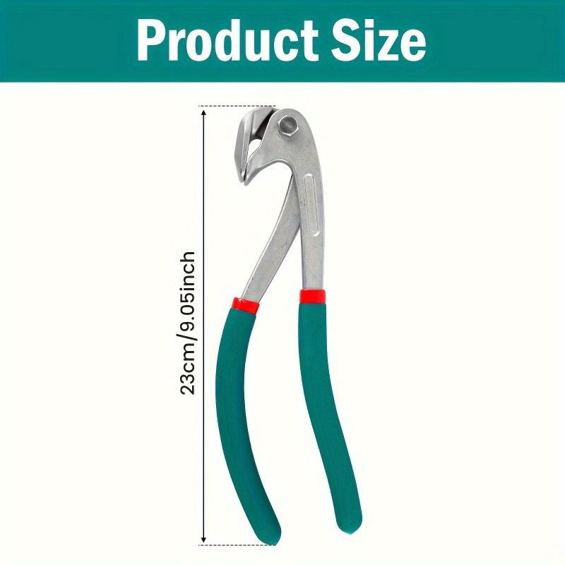 Car Door Panel Crimp Dent Repair Pliers - Stainless Steel, 9.06inch, Green & Red Handles, Auto Body Edge Tool for Vehicle Fender & Door Panel Repair