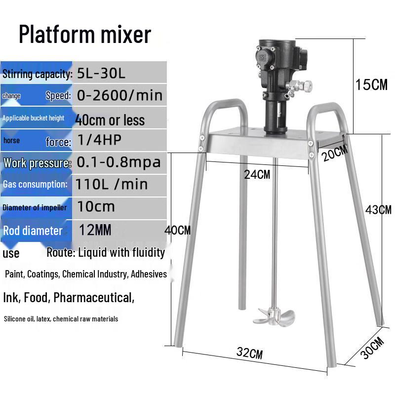 JPHZNB Pneumatic Platform Mixer