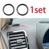 For Toyota Highlander 2009-2014 Trument L&R Air Outlet Vent Trim Black Steel
