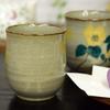 Teacup Pair Stylish Kutani Ware Couple Teacup Sasanqua Teacup Ceramic Brand Japanese Tableware Made In Japan