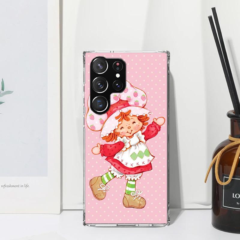 

Strawberry Cute Girl Cartoon Phone Case For Samsung Galaxy S26 S25 Edge S24 FE S23 S22 Ultra S21 Plus S20 + Art Fundas Back Cove Samsung S24 Plus