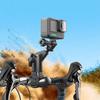 360 Rotating Camera Mount Adjustable Quick Release Action Camera Holder Universal Handlebar Mount Brackets Motorcycle