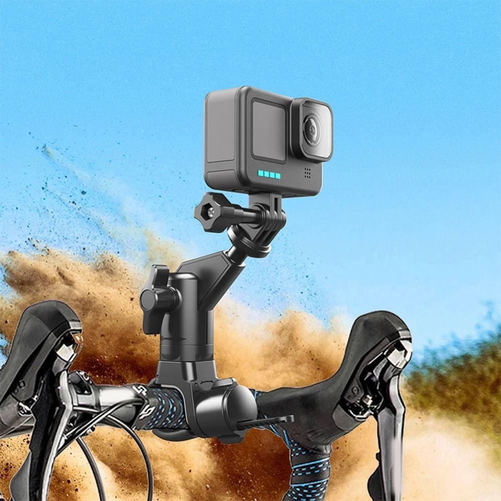 360 Rotating Camera Mount Adjustable Quick Release Action Camera Holder Universal Handlebar Mount Brackets Motorcycle