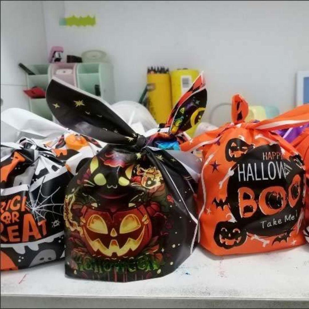 

Skull Halloween Candy Bags Cartoon Halloween Party Supplies Creative Gifts Bag Boy 100PCS