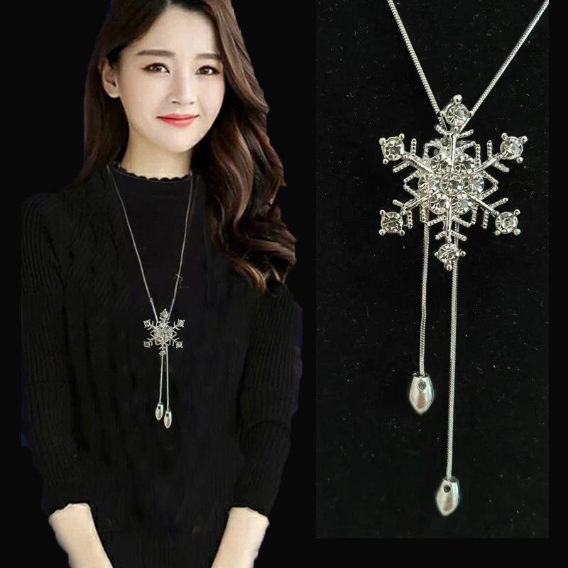 Elegante Quasten-Pulloverkette für Damen - Vielseitiges, hochwertiges europäisches und amerikanisches Design für Herbst/Winter-Mode