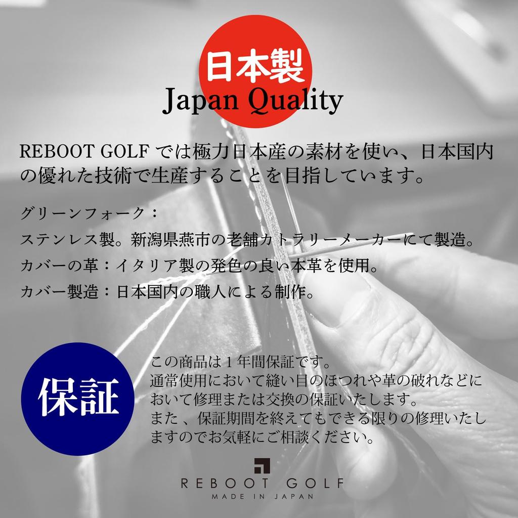 Golf ball case holder pouch ball holder leather genuine leather made in Japan men women unisex REBOOT GOLF (Italy Blue)