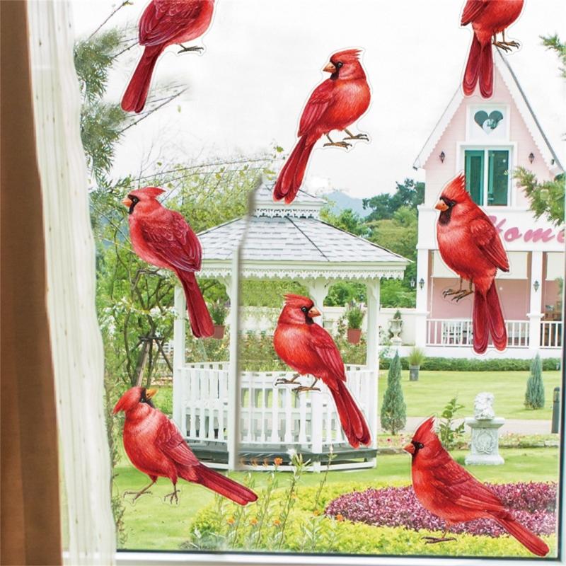 Prevent Bird Accidents with Easily Apply Window Decals Safety and Beauty AntiCollision Cling Decals for Glass Protectors